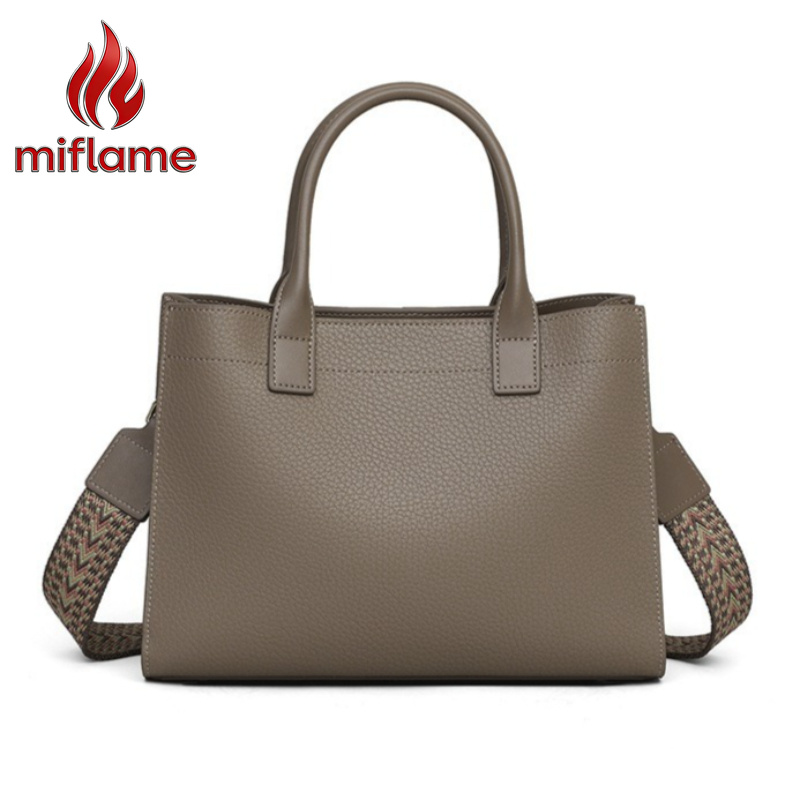 Luxury Bags Quiet - Genuine Leather Satchel Bag for Women