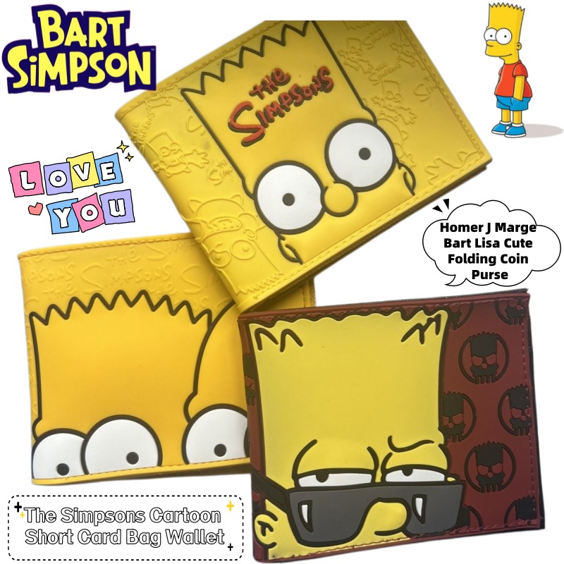 Accordion Wallet Zip - The Simpsons Homer J Marge Bart