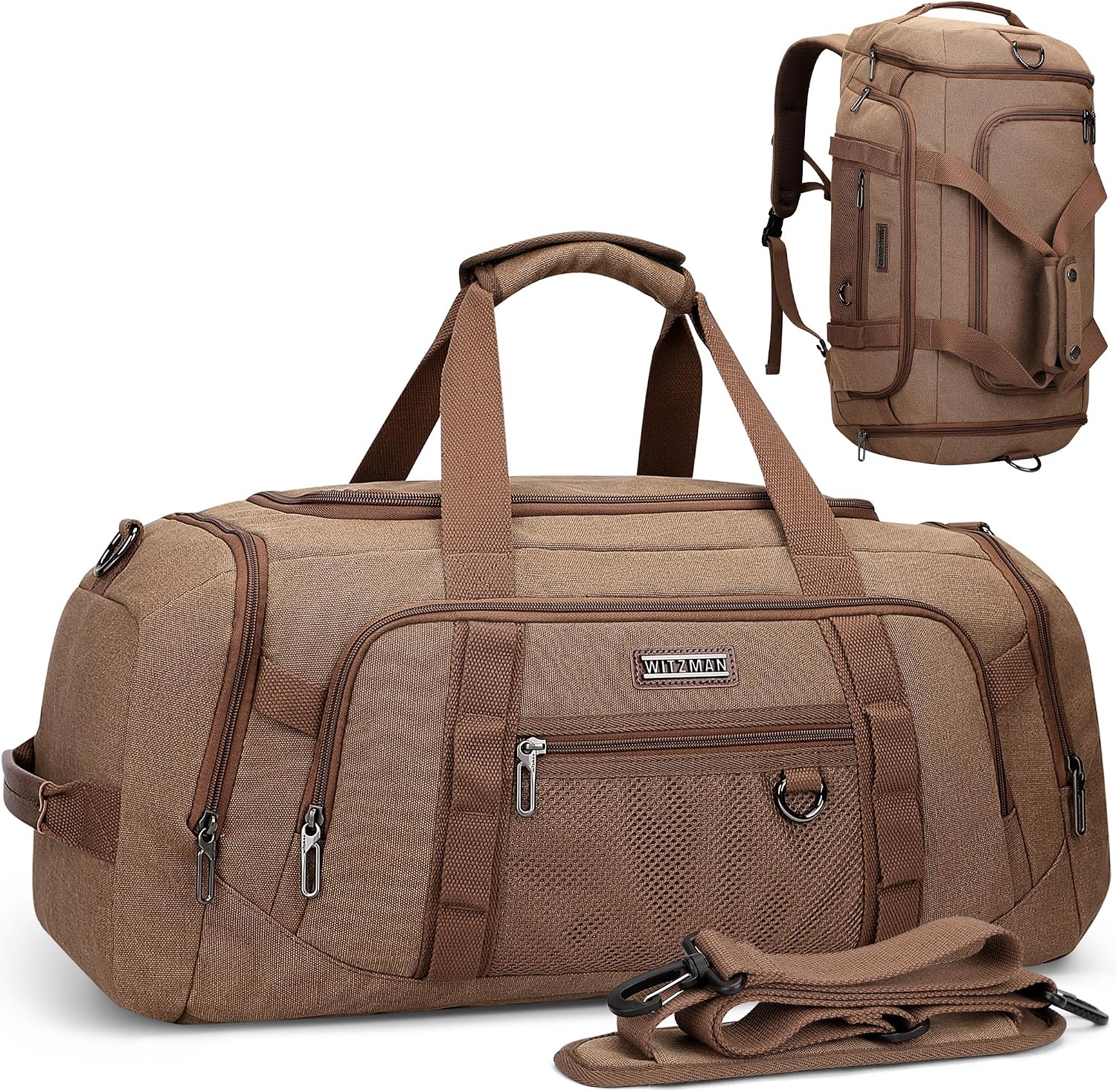 Weekender Bag Duffle - Canvas Duffle Bag for Men 3