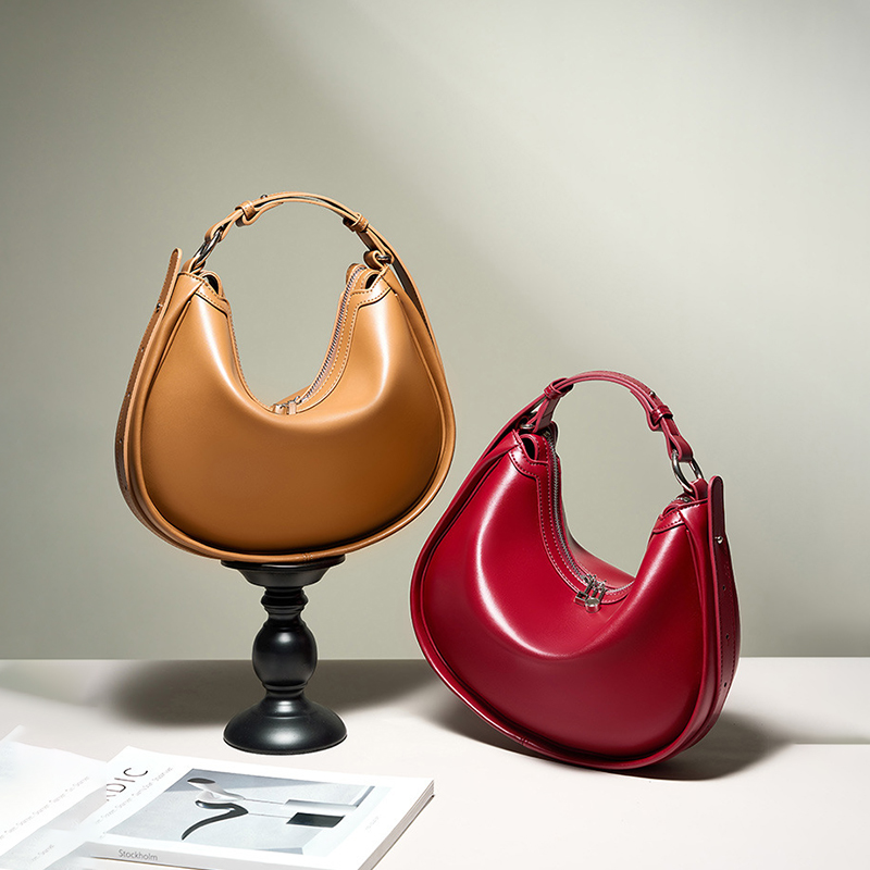 Luxury Bags Wholesale - Pure Split Cowhide Leather Women's Hobos