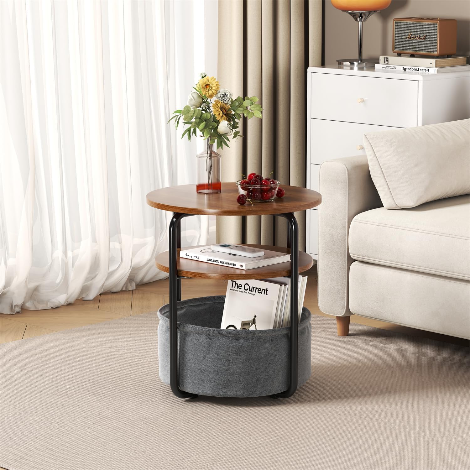 3-Tier Small Round Side Table  - đánh giá và giá Luxury Bags Tier