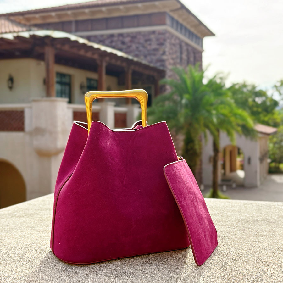 Genuine Suede Leather Women Sh - đánh giá và giá Bucket Bag Suede