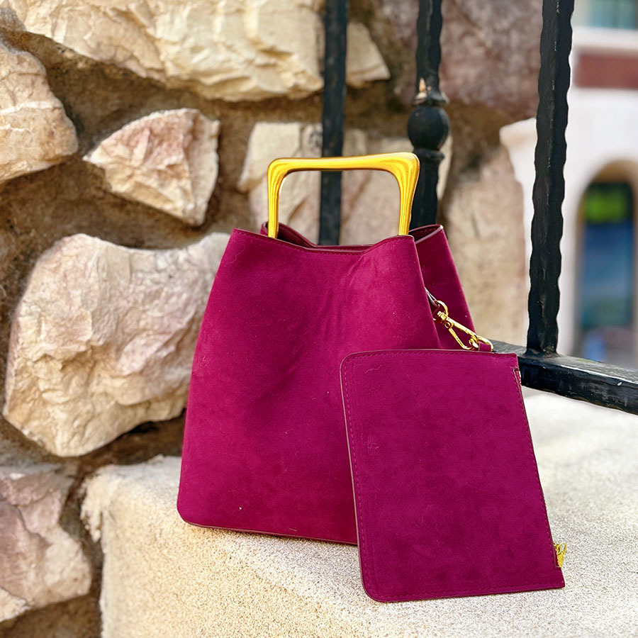Genuine Suede Leather Women Sh - đánh giá và giá Bucket Bag Suede