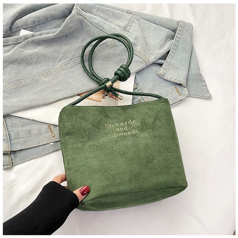 Portable Suede Shoulder Bag La - đánh giá và giá Bucket Bag Suede