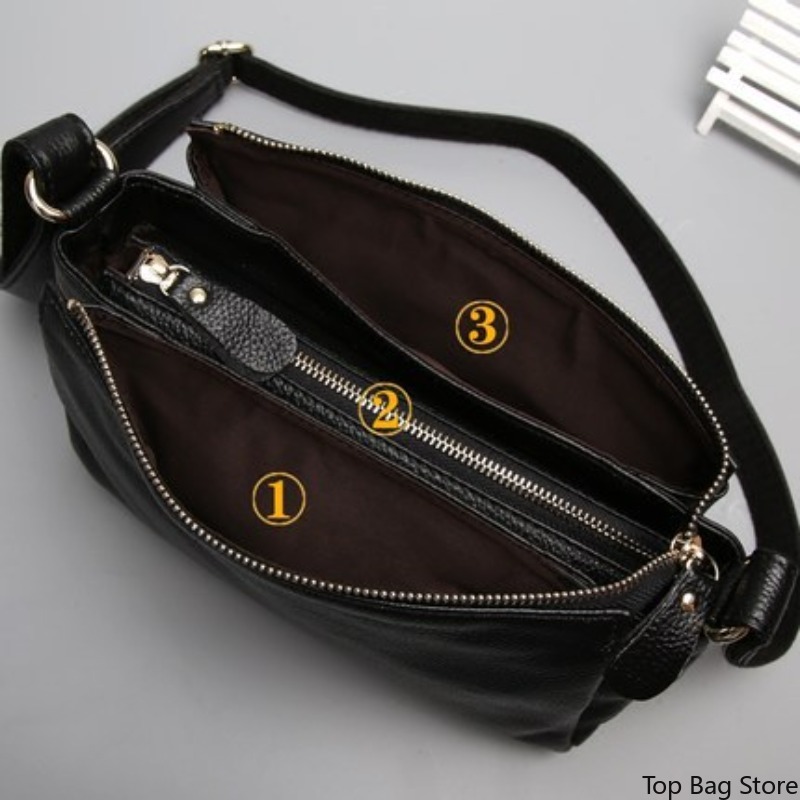 Genuine Leather Crossbody Bag  - đánh giá và giá Luxury Bags Quiet