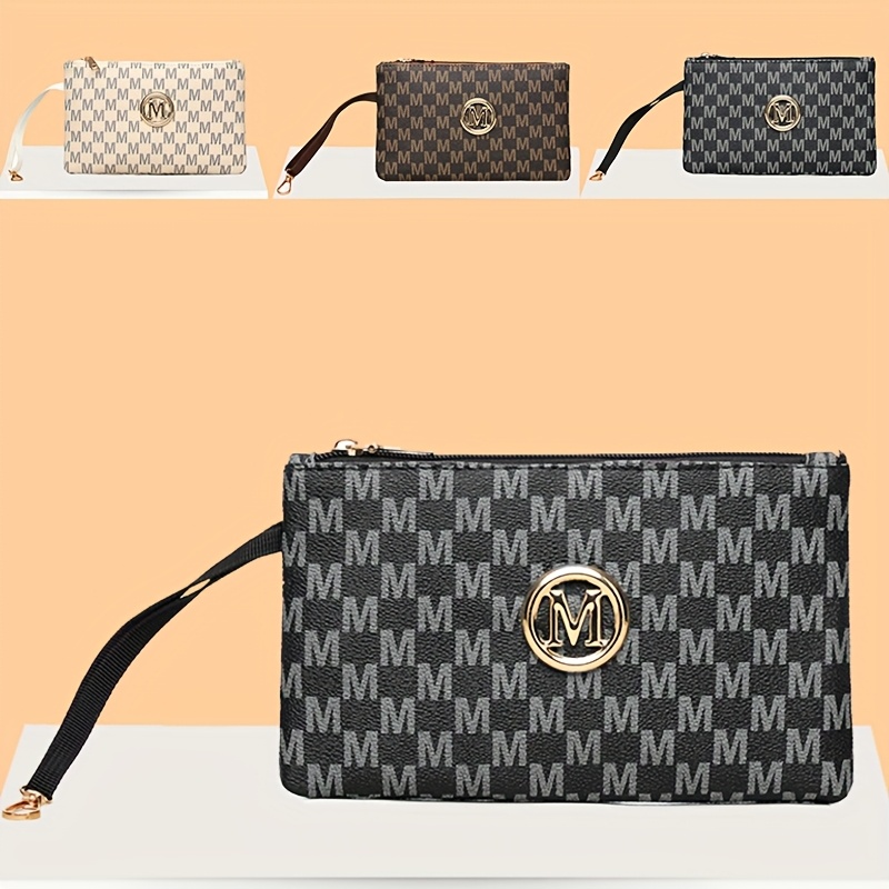 Vintage letter print women's c - đánh giá và giá Wristlet Wallet Zipper