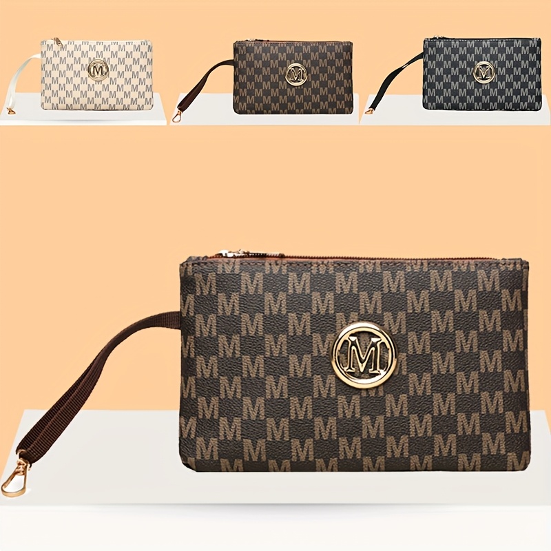Vintage letter print women's c - đánh giá và giá Wristlet Wallet Zipper