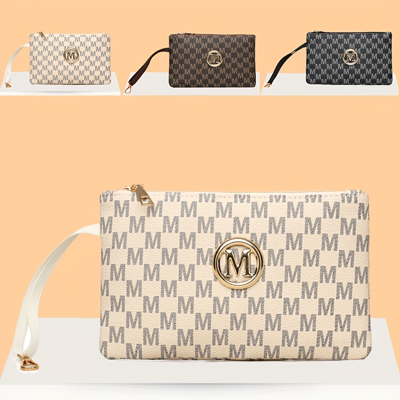 Vintage letter print women's c - đánh giá và giá Wristlet Wallet Zipper