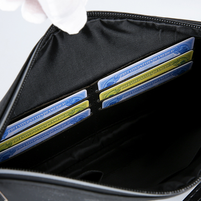 Men's Soft PU Leather Clutch B - đánh giá và giá Wristlet Wallet Zipper