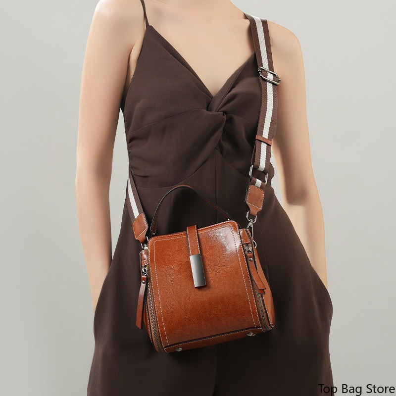 Genuine Leather Crossbody Bag  - đánh giá và giá Luxury Bags Quiet