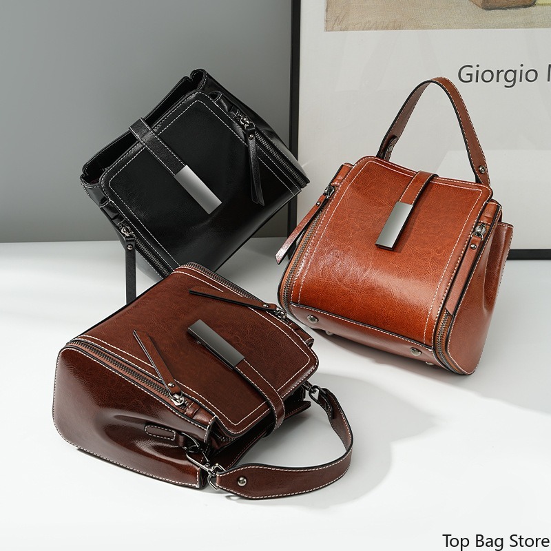 Genuine Leather Crossbody Bag  - đánh giá và giá Luxury Bags Quiet