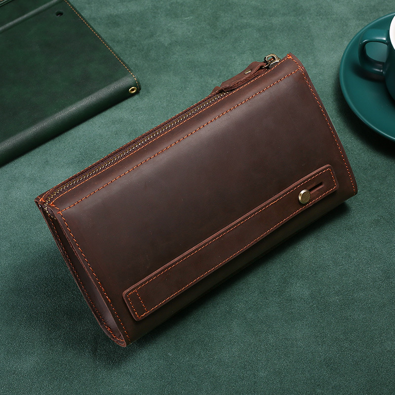 Men's Clutches Long Handbag Bu - đánh giá và giá Wristlet Wallet Zipper