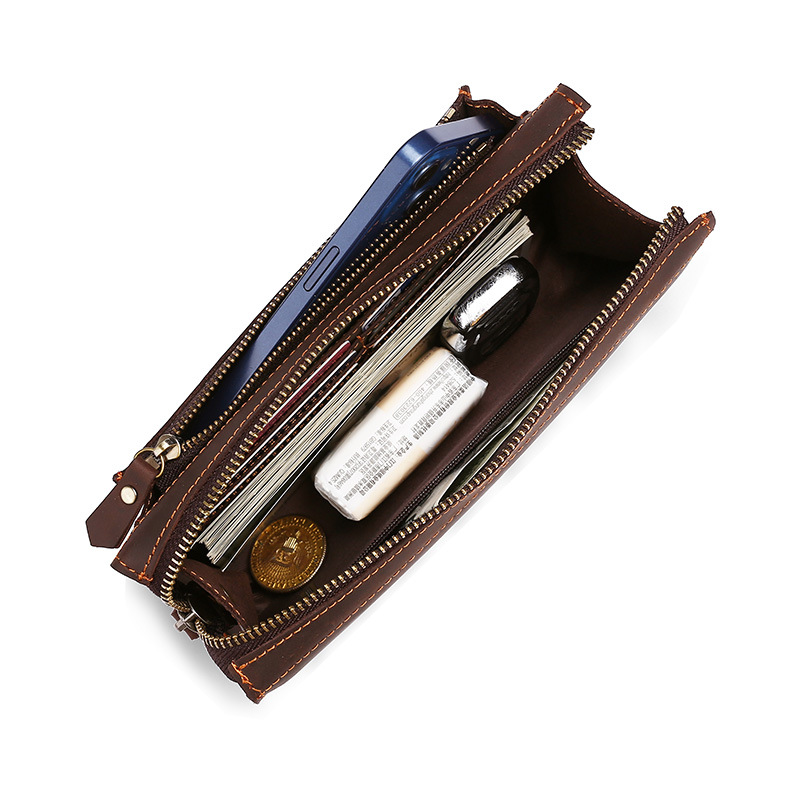 Men's Clutches Long Handbag Bu - đánh giá và giá Wristlet Wallet Zipper