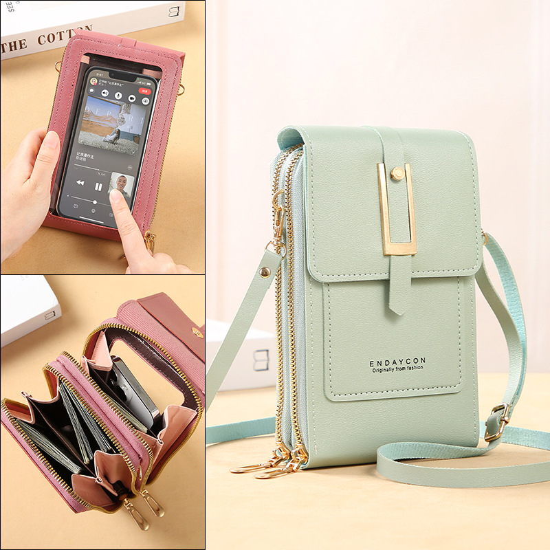 Touch Screen Cell Phone Women  - đánh giá và giá Wristlet Wallet Zipper