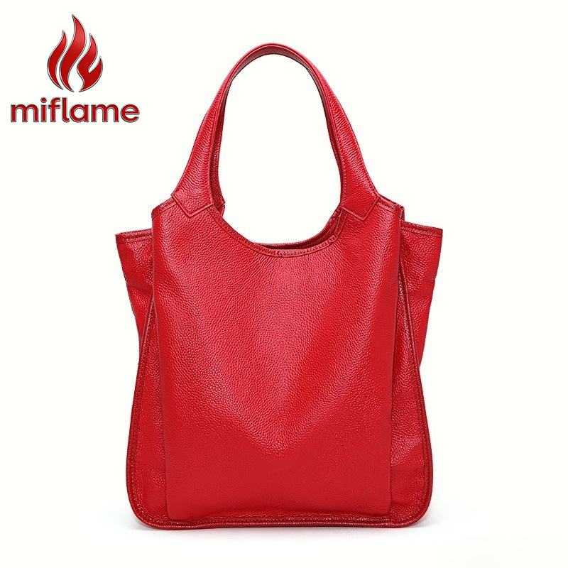 Genuine Leather Shoulder Tote  - đánh giá và giá Luxury Bags Quiet