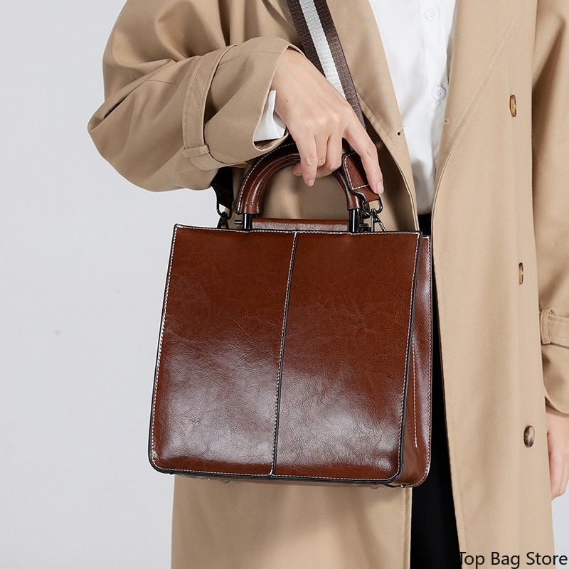 Genuine Leather Tote Bag for W - đánh giá và giá Luxury Bags Quiet