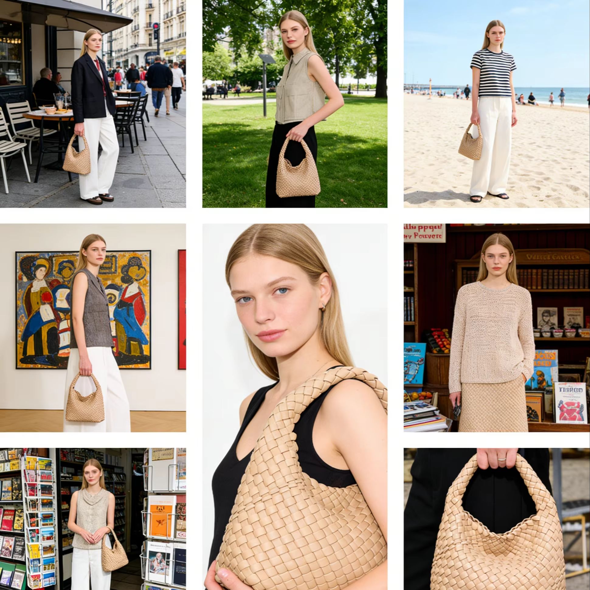 Women Woven Tote Bag Luxury De - đánh giá và giá Bucket Bag Suede