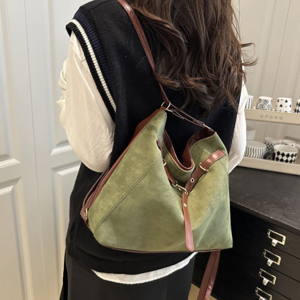 Trendy Large Capacity Suede To - đánh giá và giá Bucket Bag Suede