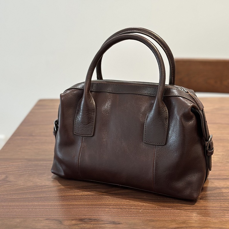 Genuine Leather Boston Bag for - đánh giá và giá Luxury Bags Quiet