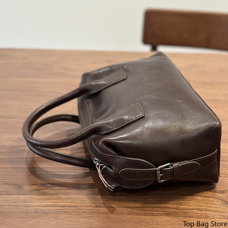 Genuine Leather Boston Bag for - đánh giá và giá Luxury Bags Quiet