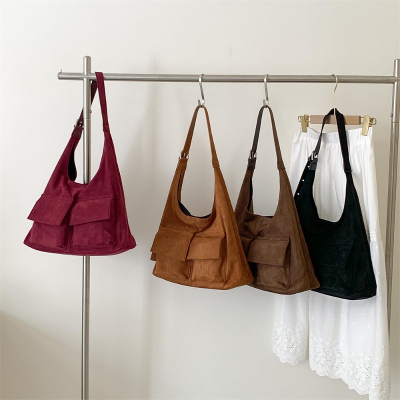 New Frosted Faux Suede Tote Ba - đánh giá và giá Bucket Bag Suede