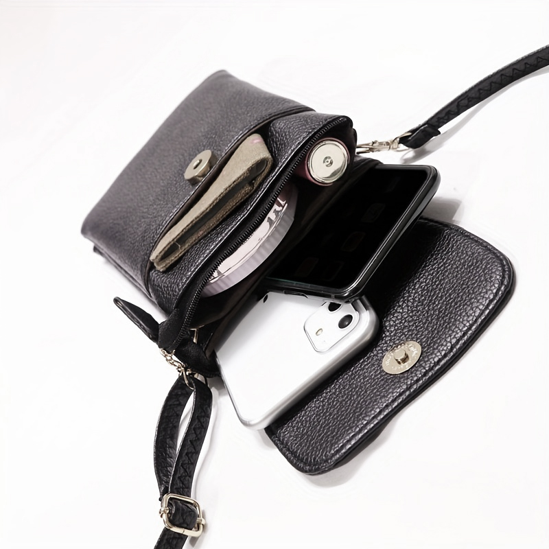 Women Leather Crossbody Phone  - đánh giá và giá Wristlet Wallet Zipper