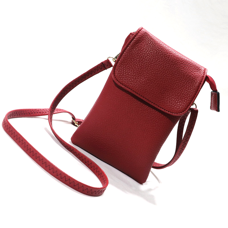 Women Leather Crossbody Phone  - đánh giá và giá Wristlet Wallet Zipper