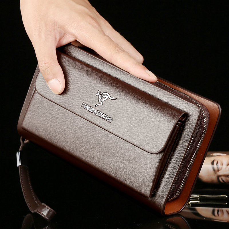Fashion Men's Wallets Brand La - đánh giá và giá Wristlet Wallet Zipper