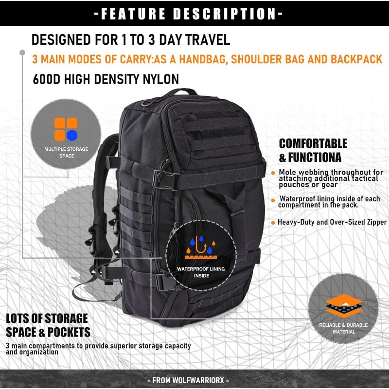 LQARMY 25L 45L 80L Sport Trave - đánh giá và giá Weekender Bag Duffle