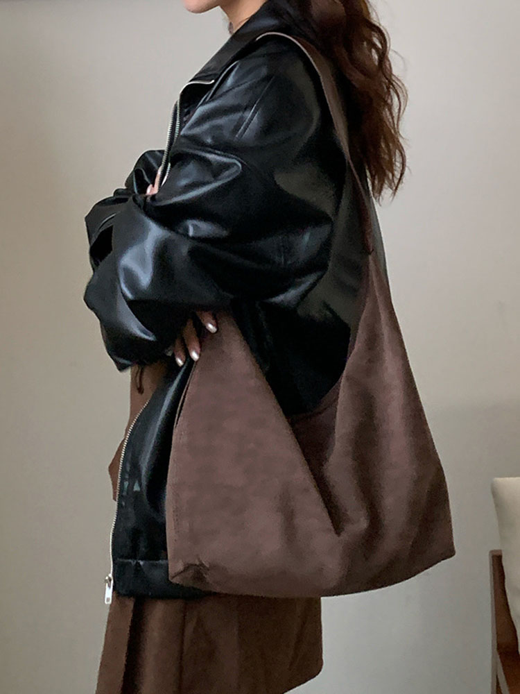 Suede Shoulder Bag for Women 2 - đánh giá và giá Bucket Bag Suede