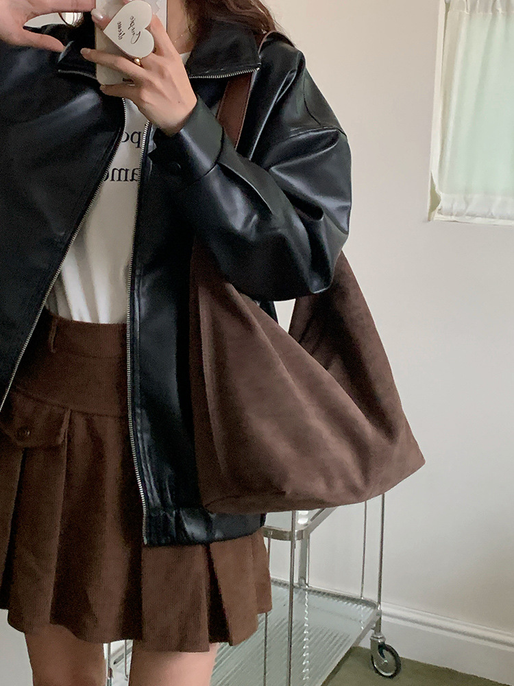 Suede Shoulder Bag for Women 2 - đánh giá và giá Bucket Bag Suede
