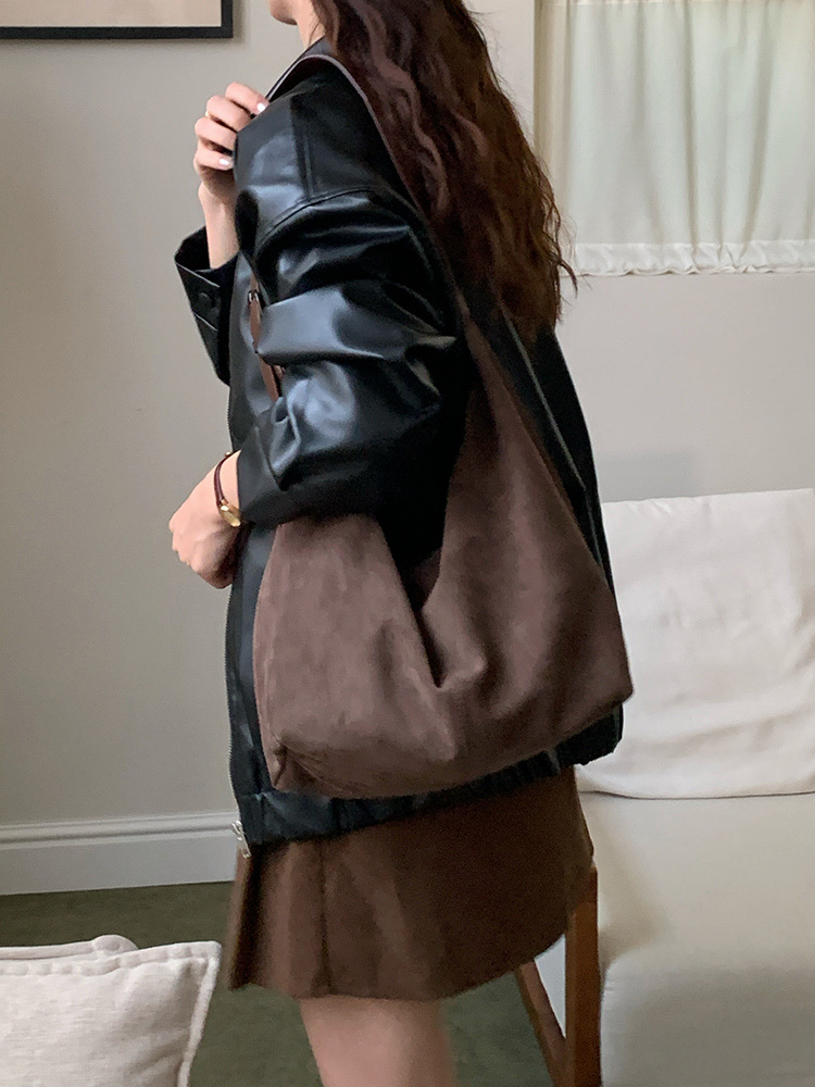 Suede Shoulder Bag for Women 2 - đánh giá và giá Bucket Bag Suede